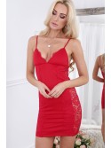 Rotes Spitzenkleid ZZ317 - Online-Shop - Boutique